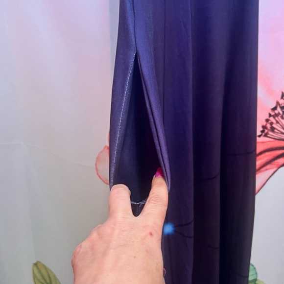 Purple And Blue Ombre Diamond Cami Dress With Pockets Size S - Picture 6 of 9